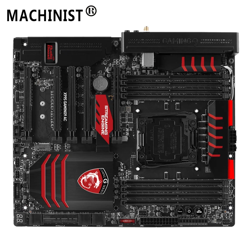 

For MSI X99S GAMING 9 AC Desktop motherboard MB Intel X99 LGA 2011-V3 E-ATX DDR4 128GB SATA3.0 USB3.0 m.2 100% fully Tested