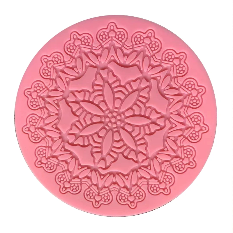 

Flower Shape Silicone Lace Mat 3D Fondant Mold Cake Decoration Baking Tool DIY Sugarcraft Mould Kitchen Accessories