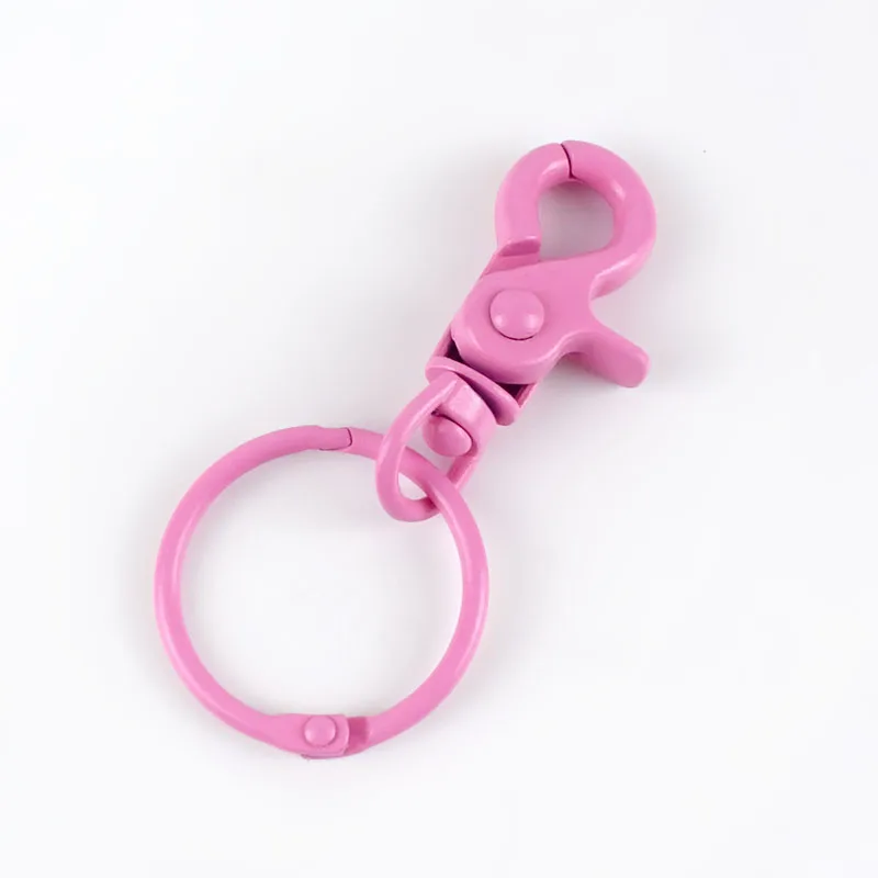 3pink Meetee 5 шт. 43*30 мм цветная металлическая пряжка для собаки крюк брелок O D кольцо DIY ювелирные изделия ручной работы Harware ремесла аксессуары AP598 - Цвет: 3pink