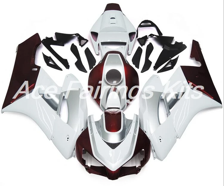 Топ(литьевая форма) ABS Полный комплект обтекателя подходит для Honda CBR1000RR CBR1000 04 05 2004 2005 Обтекатели набор красный серебристый белый