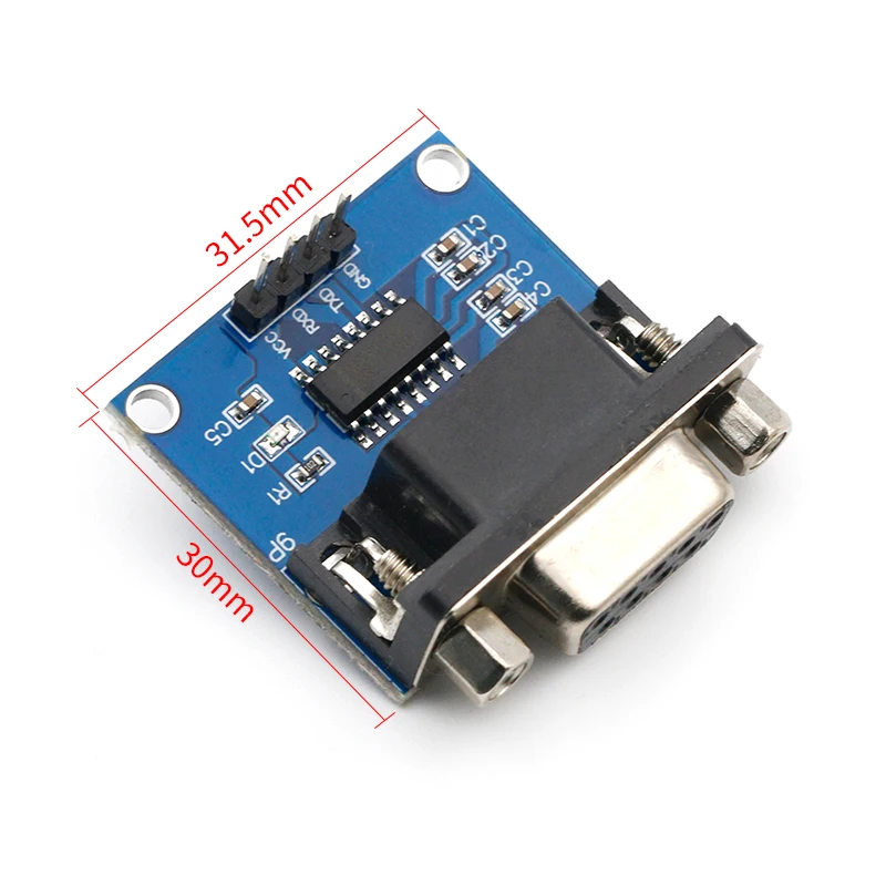MAX3232 RS232 в TTL модуль конвертера последовательного порта DB9 разъем MAX232 для Arduino|board