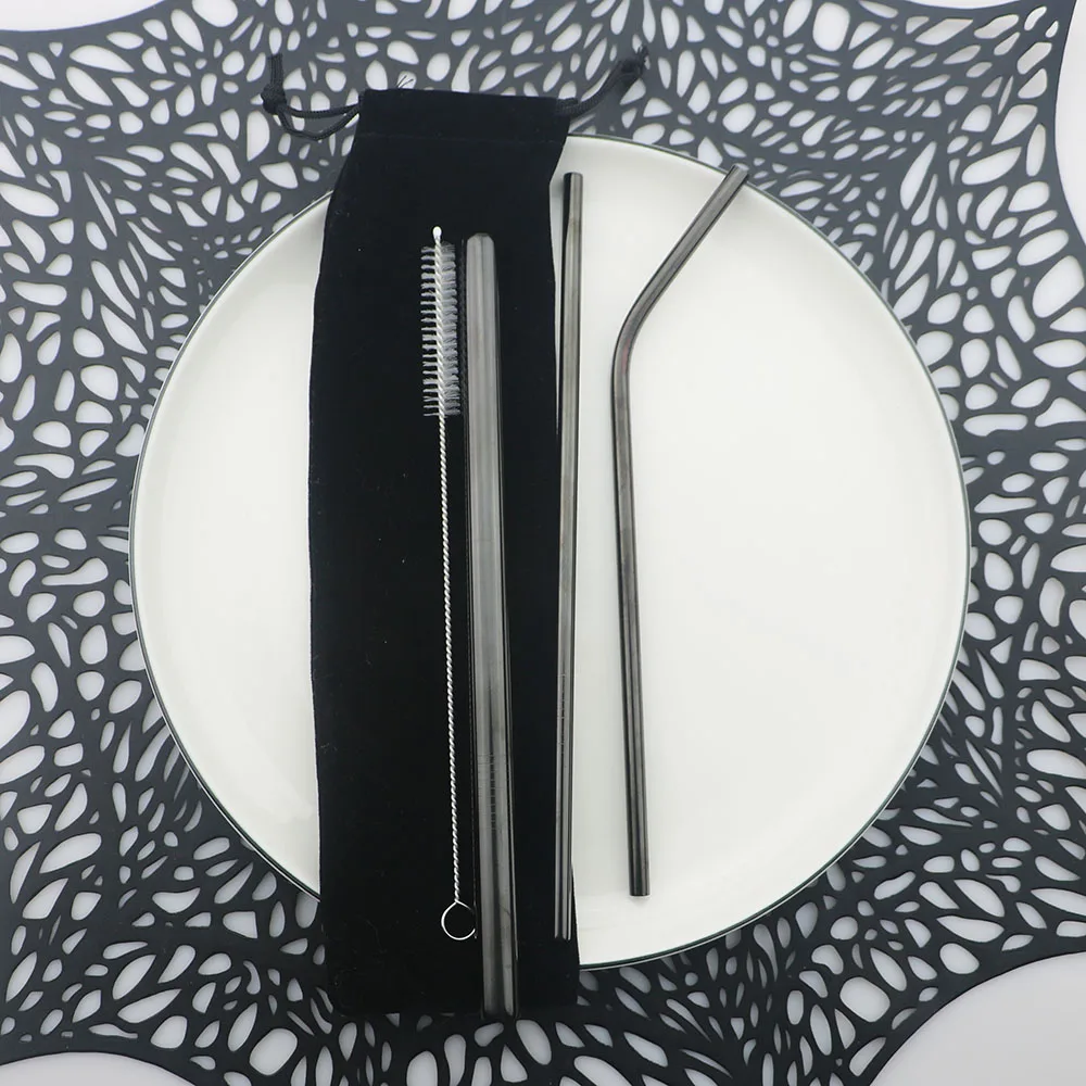 Многоразовые металлические трубочки для питья пищевой класс 304 нержавеющая