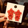 Fashion Women Cream Lacquered Layering Petals Daisy Big Flower Drop Earrings For Women Fashion Jewelry Accessories ► Photo 3/6