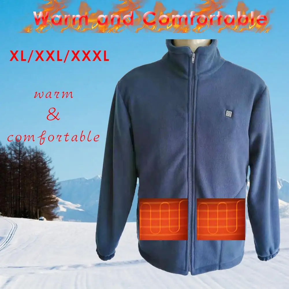 Теплая куртка с длинным рукавом, теплая одежда из углеродного волокна, жилет с подогревом, куртка для зимнего теплого тела