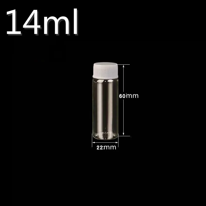 100PCS 5/6/8/10/15ml 유리병 병 장식품 흰색/검정색/분홍색 캡 컨테이너 유리병 휴일 웨딩 홈 장식