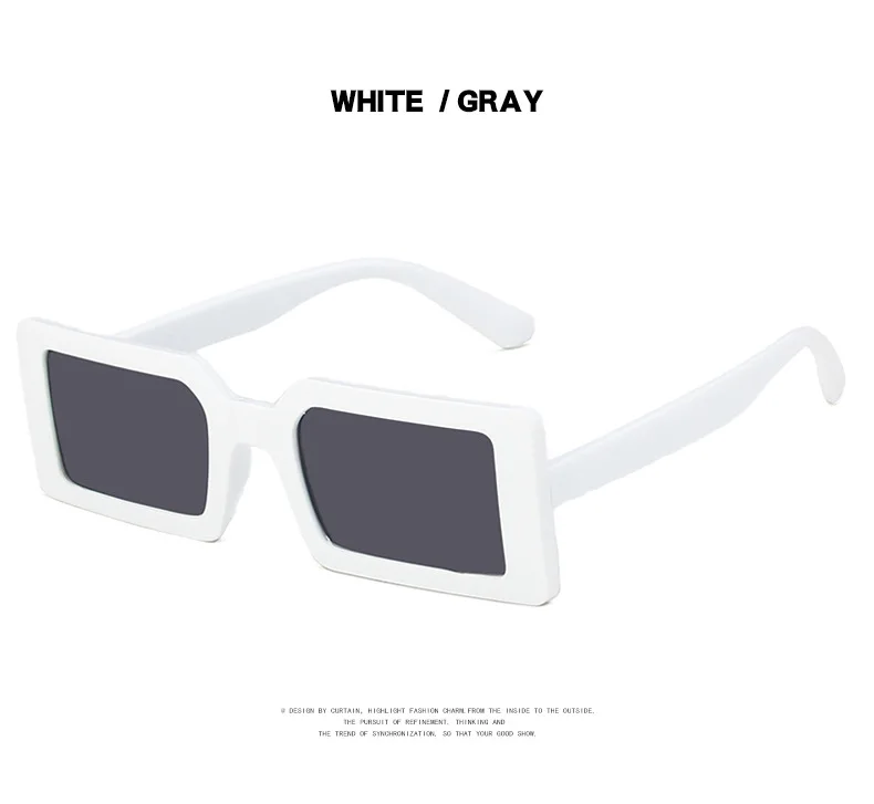 Fashion Sunglasses Designer Luxury Brand Rectangle Sunglasses Women Vintage Small 2021 trend Female Sun Glasses Shades For Women (18)