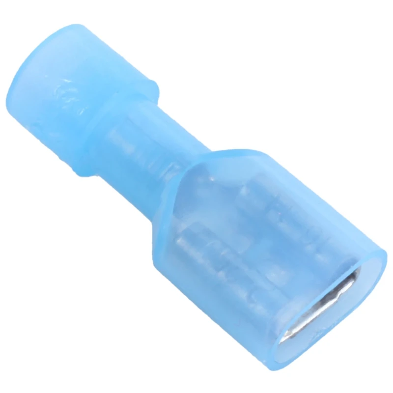 25 pcs BLUE 16-14 GAUGE NYLON 4-WAY WIRE CONNECTORS TERMINAL BUTT SPLICE RING
