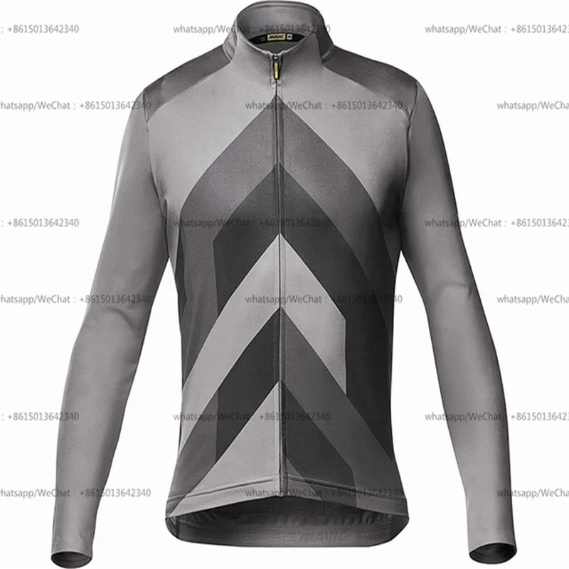 MAVIC одежда для велоспорта Pro Team зимние комплекты с длинным рукавом из теплого флиса для велоспорта - Цвет: winter6