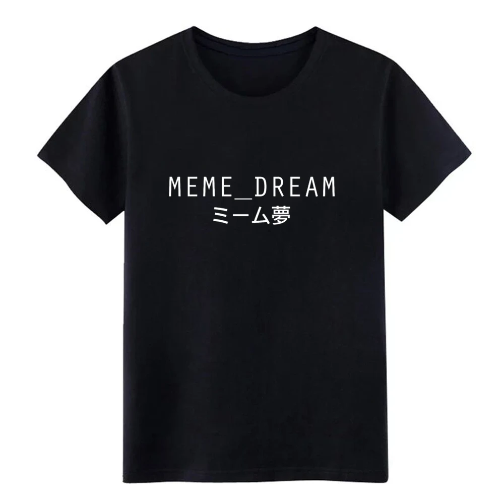 MEME DREAM Эстетическая Vaporwave футболка дизайн 100% хлопок S-3xl костюм свободные базовые