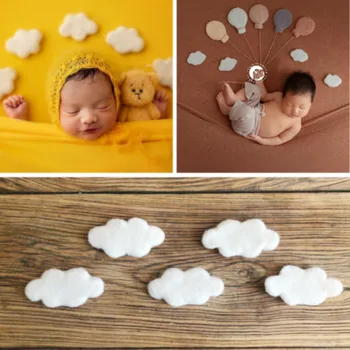 

White Cloud Props Newborn Photography Props Creative Props Baby Photo Shoot Accessories Full-moon Baby Mini Props Creative Prop