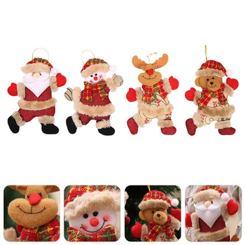 

4pcs/Set Hanging Ornament Xmas Tree Pendant Christmas Tree Decor Xmas Ornament
