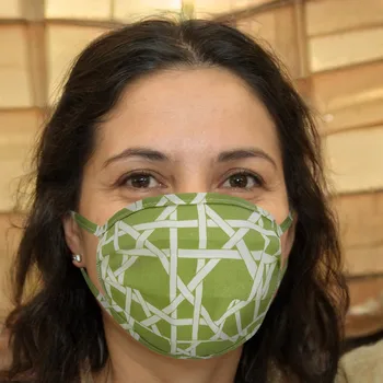 

9pcs dust Face Mouth Health Care Reusable Breathable Cotton Washable Polyester Face Cover Geometric Print Pattern Face Cover