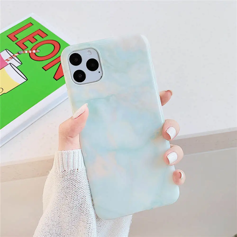10 Роскошный Мраморный чехол для телефона для iphone 11 Pro Max XR X XS 11Pro Max 7 8 6 6S Plus, чехол, мягкий силиконовый чехол из ТПУ - Цвет: 10