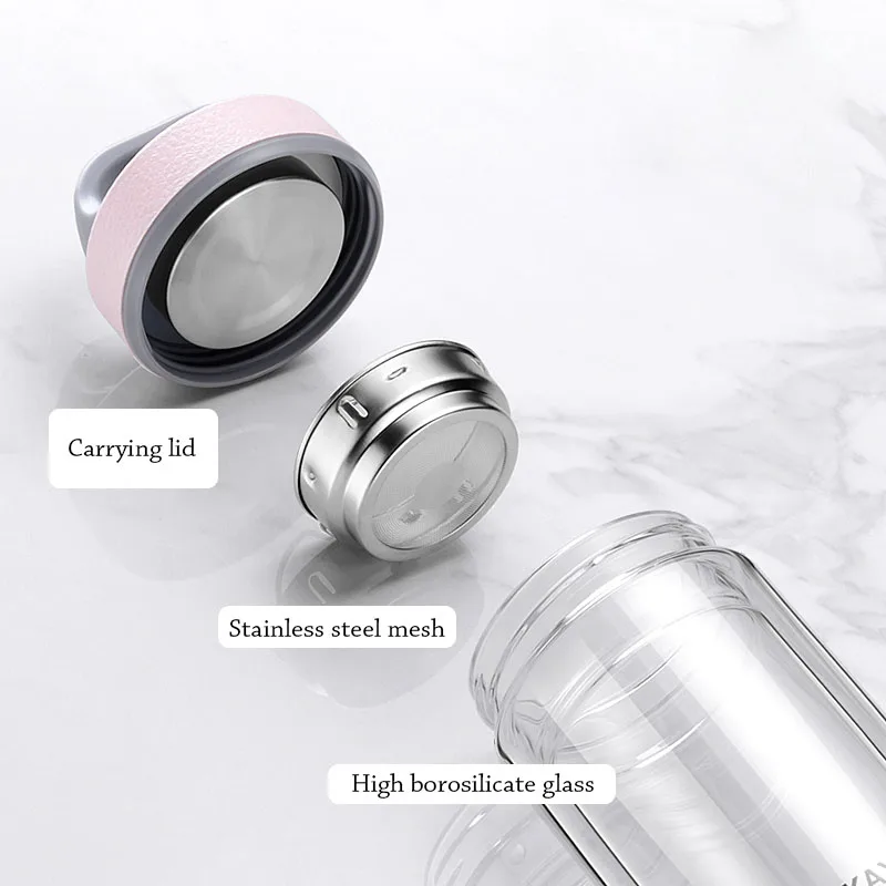 Curge BPA Free tea Infuser спортивная бутылка стеклянная бутылка для туристического похода портативный лагерь для восхождений бутылки