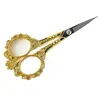 1PC(7.8*15cm) Stainless Steel 6Color Retro Scissors For Makeup/Embroidery/Nails/Sewing Trimmer Metal  Scissor Cuticle Tool P4006 2