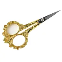 1PC(7.8*15cm) Stainless Steel 6Color Retro Scissors For Makeup/Embroidery/Nails/Sewing Trimmer Metal  Scissor Cuticle Tool P4006 2