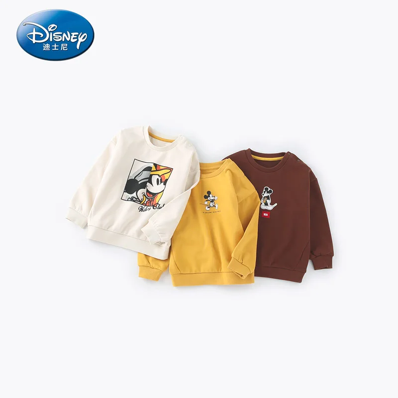 Детская одежда с принтом Дисней трикотажная круглым воротником для мальчиков