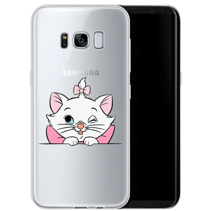 Мультфильм AristoCats Marie кошки мягкий чехол из ТПУ с принтом "для samsung 2017A5 S7EDGE S6 S7 S9 S8PIUS 2018A8 A6 A8PIUS NOTE8 NOTE9cover