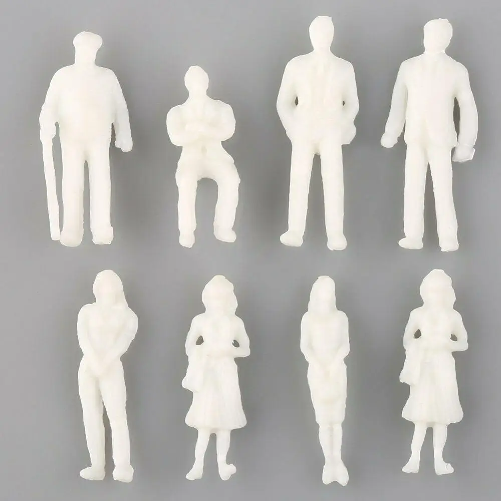 100PCS White Architectural 1:300 масштабные фигуры модель People|figures people|model figures peoplescale model |
