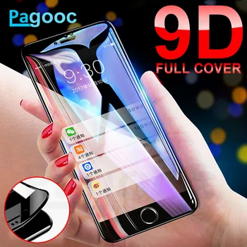 

Protective Tempered Glass On The For iPhone 6 6S 8 7 Plus XS Max XR X Xs 8plus 7 Screen Protector 9D Curved Edge Glass Film Case
