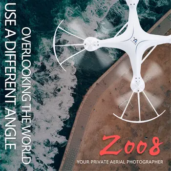 

008 Smart 4CH RC Quadcopter Drone Aircraft UAV with Altitude Hold One Key Take-off Headless Mode 3D Flips for Children Gift