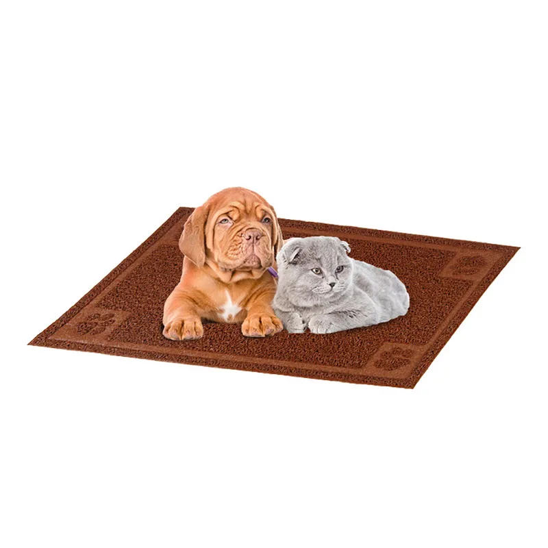 1PC Pet Feeder Bowl Mat For Dog Cat Easy To Clean PVC Feeding Pad Cats Litter Mats Non Slip Waterproof Mats Pet Tools
