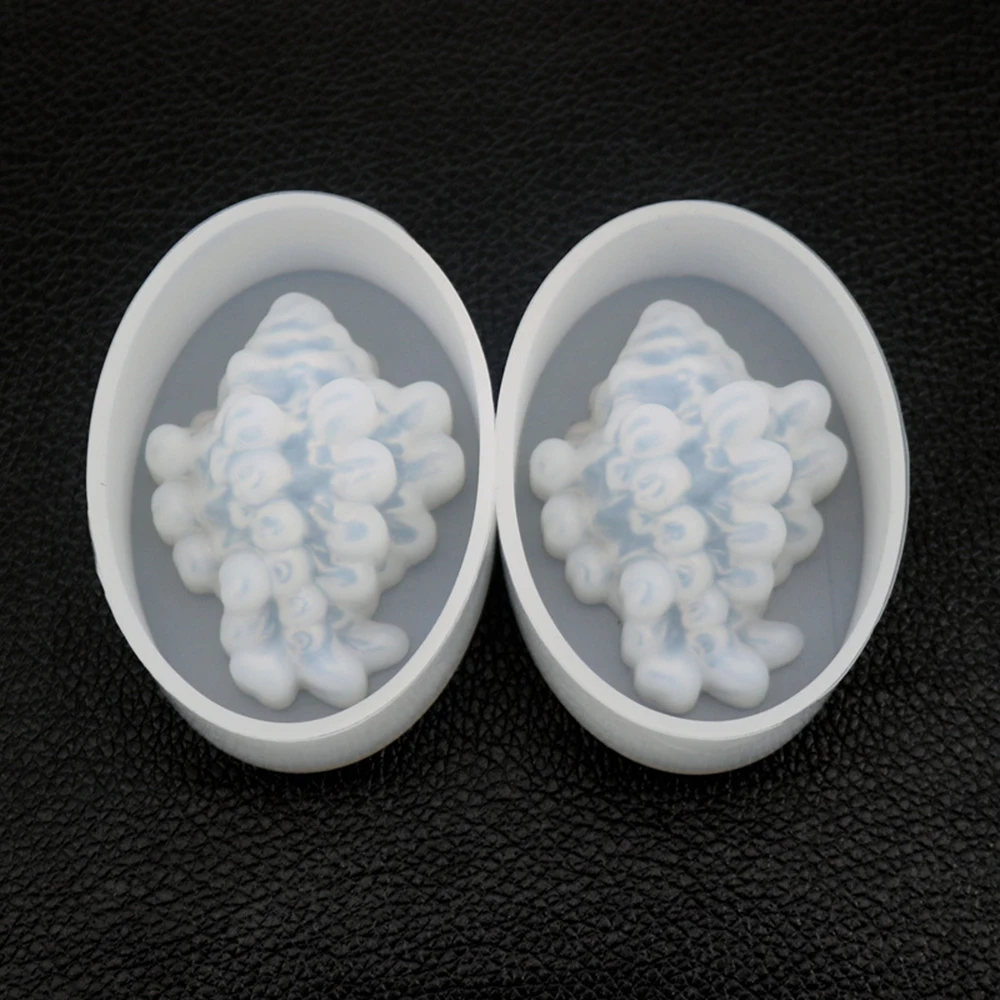 Transparent Silicone Mould Mirror crystal epoxy glue mold diy jewelry demon Conch silicone mold