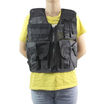 

Tactical Military Vest Body Armor Adjustable Combat Multi-pocket Mesh Vest For CS Game Hiking Hunting Protective Equipment