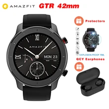 [FREE QCY наушник] Huami AMAZFIT GTR 42 мм умные часы gps 5ATM водонепроницаемые мульти-спортивные умные часы трекер здоровья 24 дня