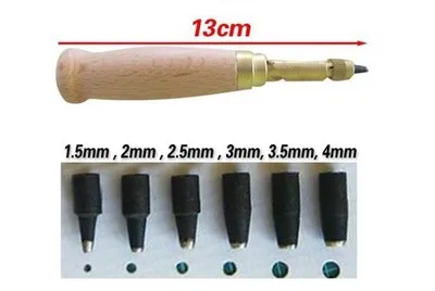 1 компл. DIY автоматический ремень пробивая бесшумный перфоратор многофункциональный кожаный перфоратор кожа пробивая Воздух удар круглый удар