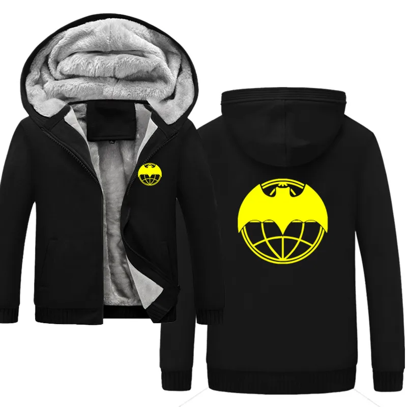 black Военный интеллект Печать Drawstring карман с капюшоном Толстовка длинный рукав молния тонкий пальто мужской пиджак все размеры - Цвет: black
