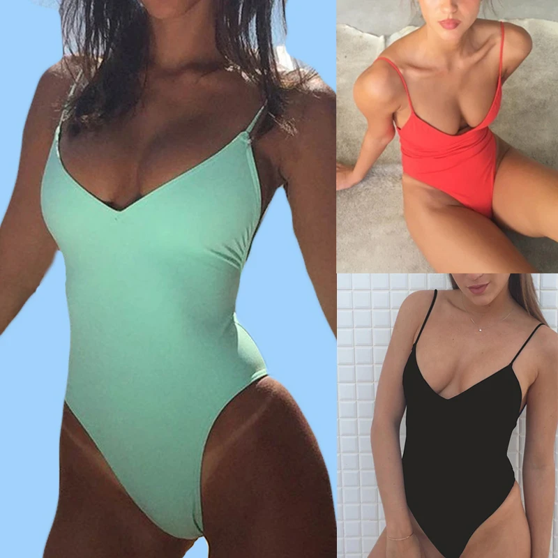Women-Solid-Bikinis-Sexy-Bandage-One-Piece-Backless-Swimsuit-Female-Bathing-Suits-Bodysuit-Beach-Wear-New