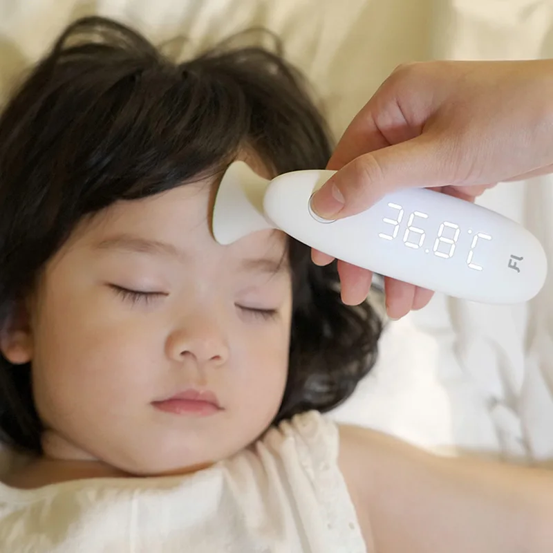 Fanmi Dual use, умный ушной лоб, термометр для младенцев, светодиодный, цифровой, температурный монитор, 3D зонд, автоматический темометр