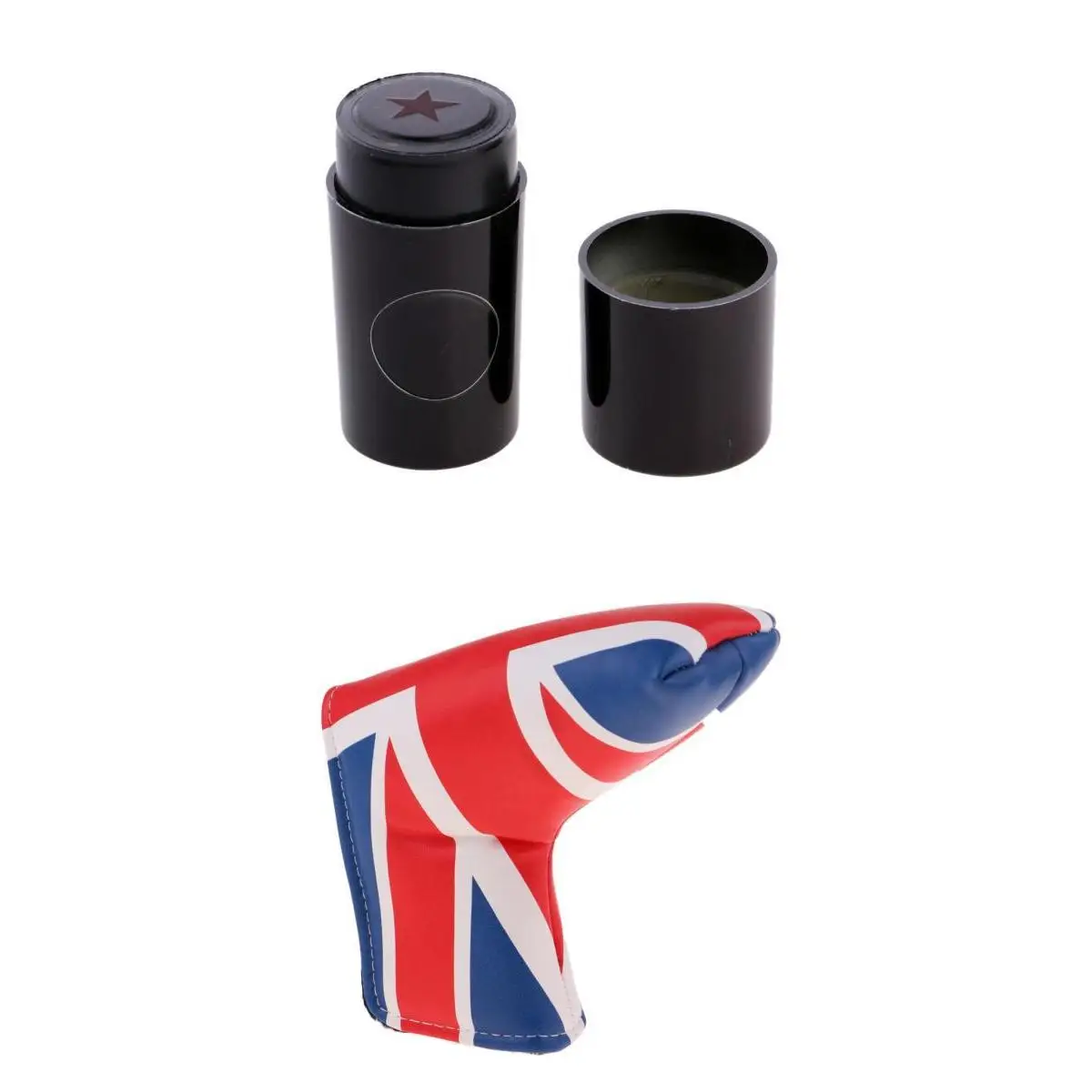 PU Golf Blade Putter Head Cover Headcover Bag Sleeve with Ball Stamp Print Club Giveaways Prize Golfer Gift