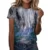 New Fashion Short-sleeved Ladies Oil Painting 3D Floral Print T-shirt Summer Round Neck Casual Loose Cute Tops Tee Shirt Femme couple t shirt Tees