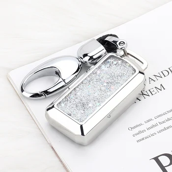 

New Quicksand Soft TPU Car Key Case Cover Shell For Mitsubishi Outlander Lancer10 Pajero Sport ASX RVR L200 Keychain Accessories