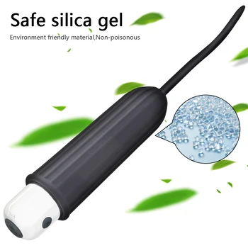 Adult Product Male Masturbator Urethral Plug Vibrator Urethra Dilators Sex Toys For Men Prostate Massager Penis Plug Erotic Toy 3