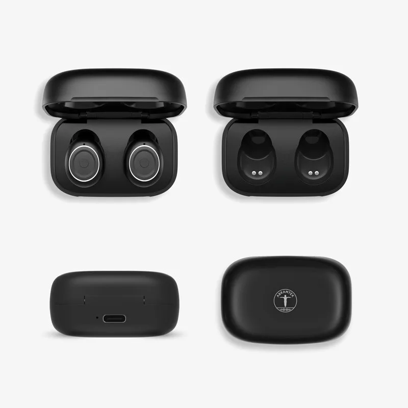 AbramTek 5.0 Bluetooth Earphones Wireless Stereo bass Headset Gaming Outdoor Sport IPX7 waterproof Noise-cancelling Earphone