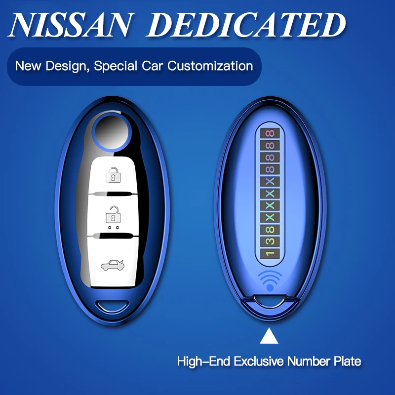 Чехол для ключей из ТПУ Подходит Nissan Qashqai J10 J11 X rail t31 t32 Cima полноразмерные модели с