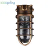 Vintage Waterproof E27 Ceiling Lamp with Clear Glass Jar Shade for Bathroom Kitchen Outdoor Caged Ceiling Mount Bulkhead Lights 1