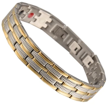 

Wollet jewelry health medical biomagnetic stainless steel bracelet bracelet lady silver magnet