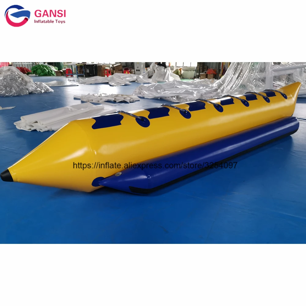 Free Shipping Exciting Inflatable Flying Banana Towable Boat Water Inflatable Banana Boat For Sea Games