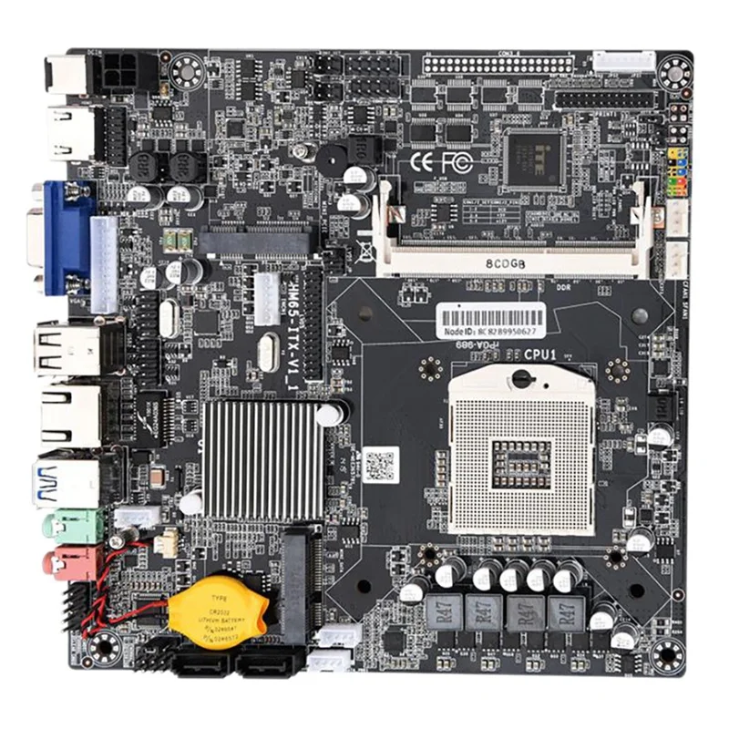 Материнская плата HM65 PGA988 для настольного ПК материнская DDR3 SATA II Mini ITX