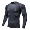 Chemise de Compression hommes gymnase course chemise séchage rapide respirant Fitness Sport chemise vêtements de Sport formation Sport serré Rashguard mâle ► Photo 3/6