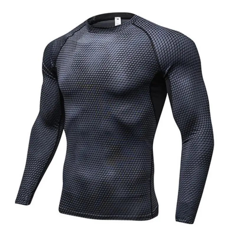 Compression shirt men gym running shirt quick dry breathable fitness sport shirt sportswear training sport tight sport9s