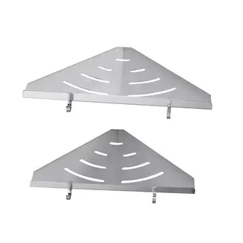 

Bathroom Aluminium Alloy Floating Shelves Corner Wall Mount Hanging Display Racks for Kitchen Bathroom