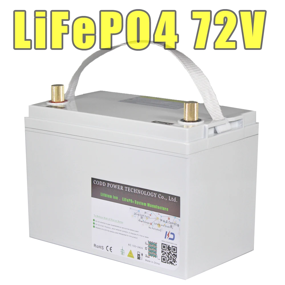 72V LiFePO4 электрический велосипед скутер батарея 20AH 30AH IP68 водонепроницаемый