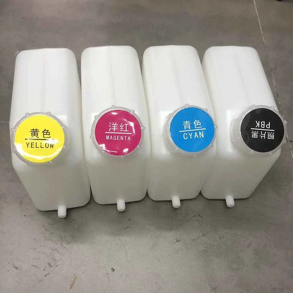 2L Capacity 4 Color Empty Ink Bottle For Bulk Ink System Tank
