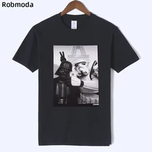 Дарт Вейдер Звездные войны джедай селфи Штурмовик забавная Мужская футболка подарок на день рождения Harajuku модная Классическая хлопковая Удобная футболка