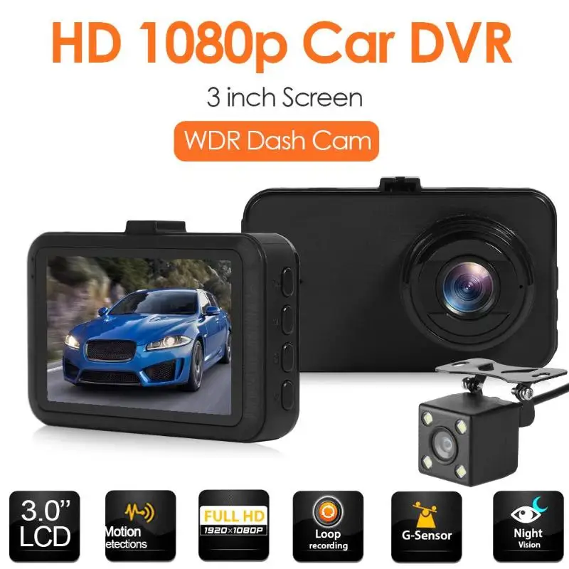 SE019B FHD 1080p Автомобильный видеорегистратор Камера с широким углом обзора Ультра Hd ночного видения парковочный монитор g-сенсор Ips водительский рекордер